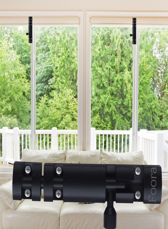 Foora Export Premium Black Tower Bolt - 4 Inch Luxury Aluminum Body (Chatakni) with Stainless Steel Rod and Knob for Doors, Windows, Gates (Black Finish) - Image 4